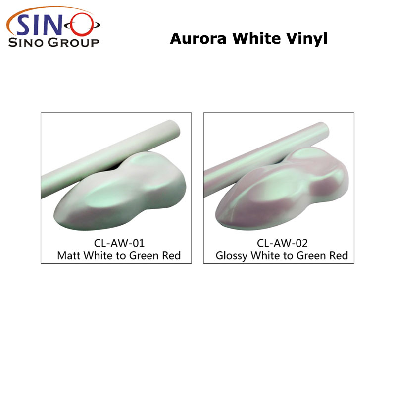 CL-AW Vinilo de envoltura automotriz aurora mágica blanca