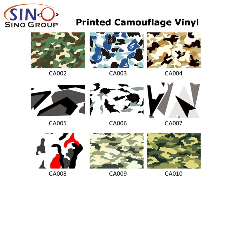 CL-CA Vinilo de camuflaje con impresión de varios colores para envoltura de automóviles