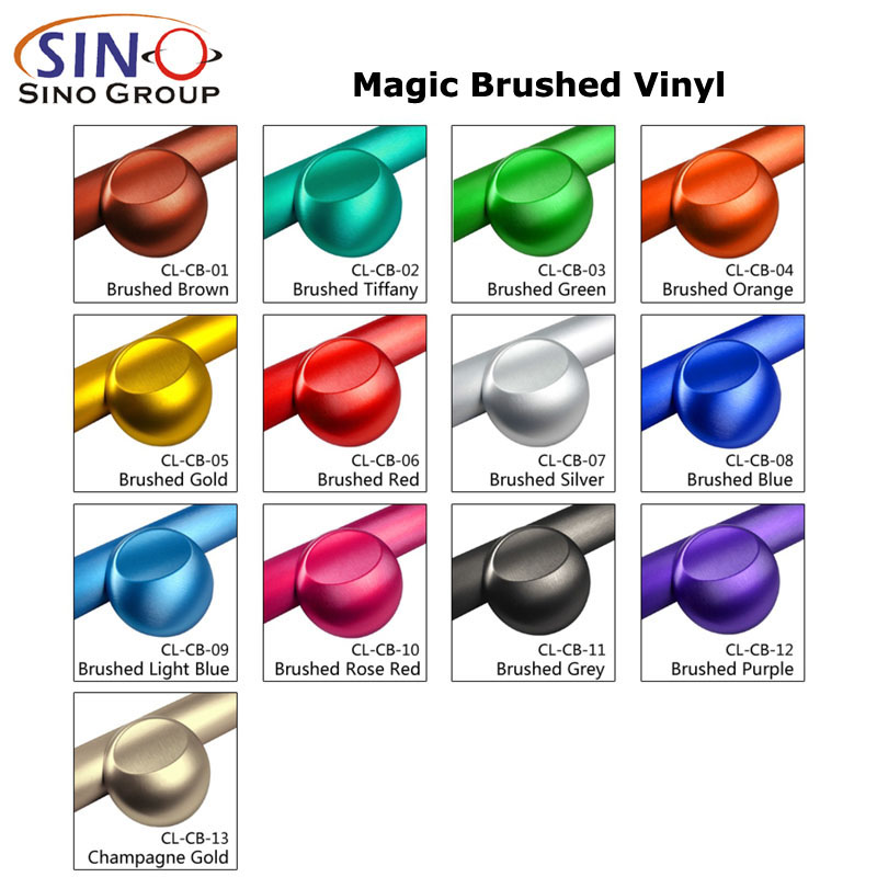 CL-CB Chrome Metallic Aluminum Brushed Decoration Vinyl Car Wrap