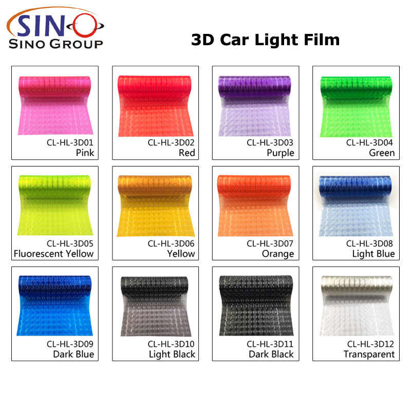 CL-HL-3D Película de tinte de faros automáticos 3D