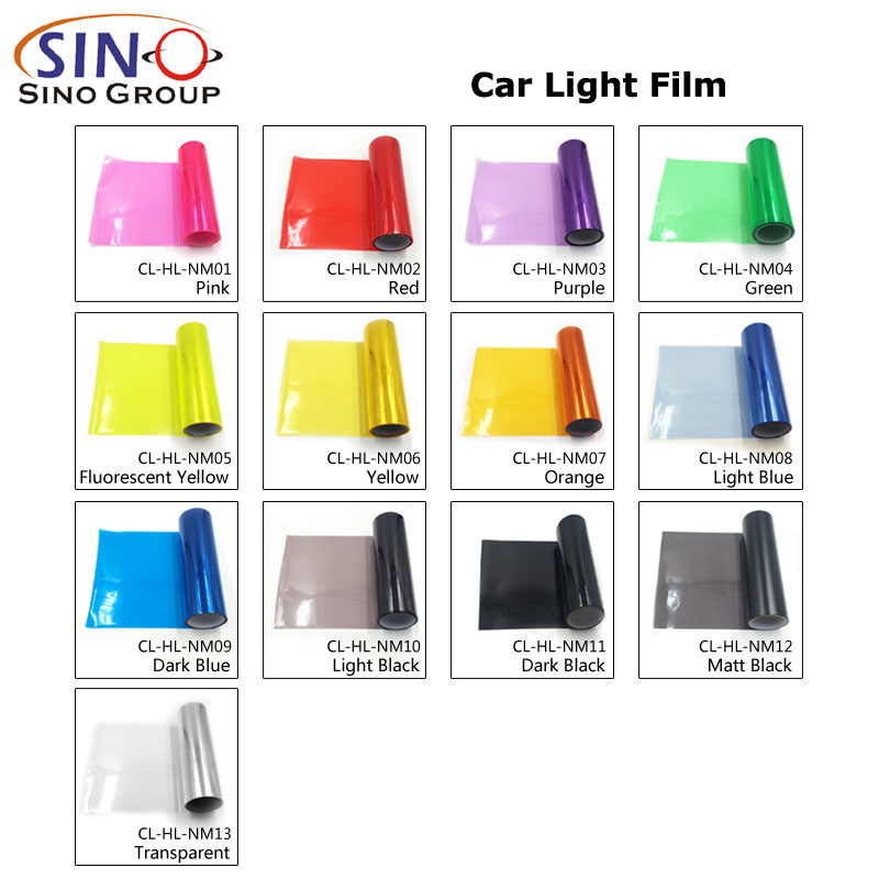 CL-HL-NM Película vinilo de color de tinte para faros y luces traseras de automóviles