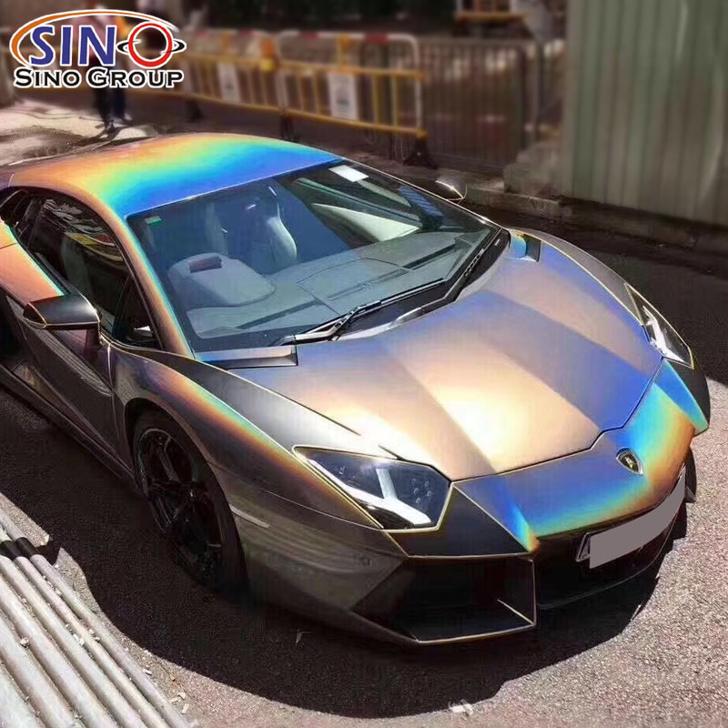 Iridescence Meets Laser: A Dazzling Glitter Car Wrap Vinyl