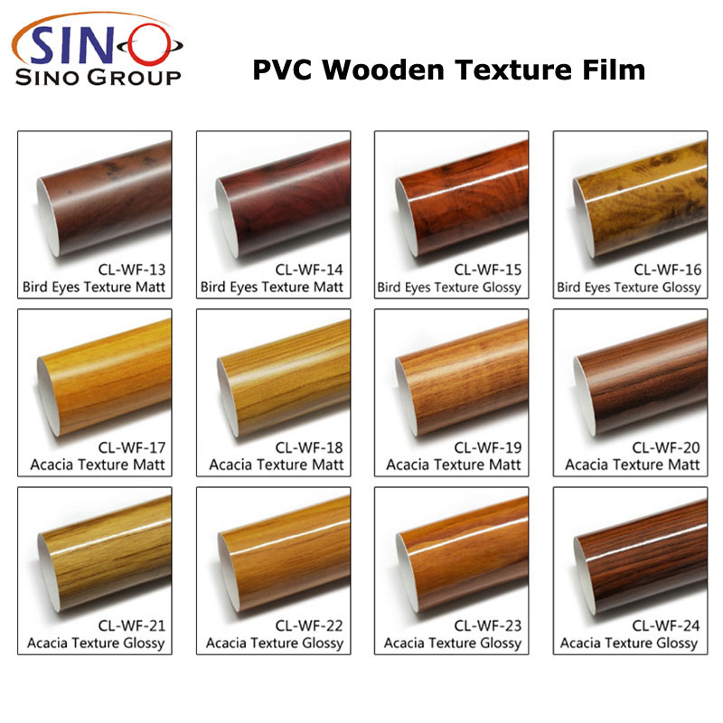 CARLIKE CL-WF Wooden Texture Glossy Car Body Vinyl Film