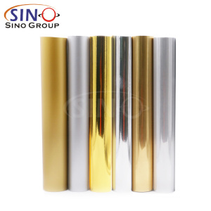 Chrome Metal PET PVC Gold Silver Color Cutting Vinyl Film