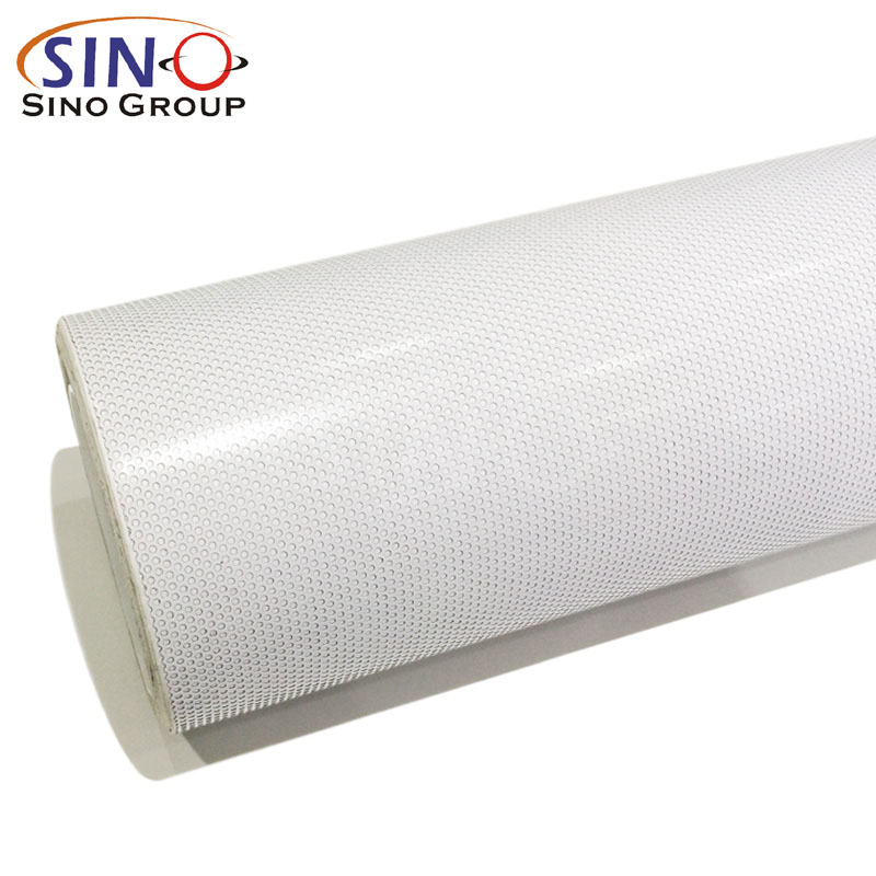 Vinilo microperforado blanco para impersión