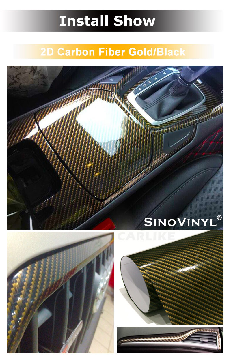 CARLIKE CL-2DCF 2D Carbon Fiber Vinyl Film