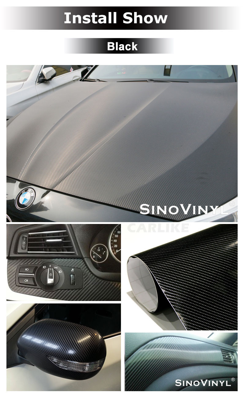 CARLIKE CL-4DCF Super Gloss 4D Carbon Fiber Vinyl Film