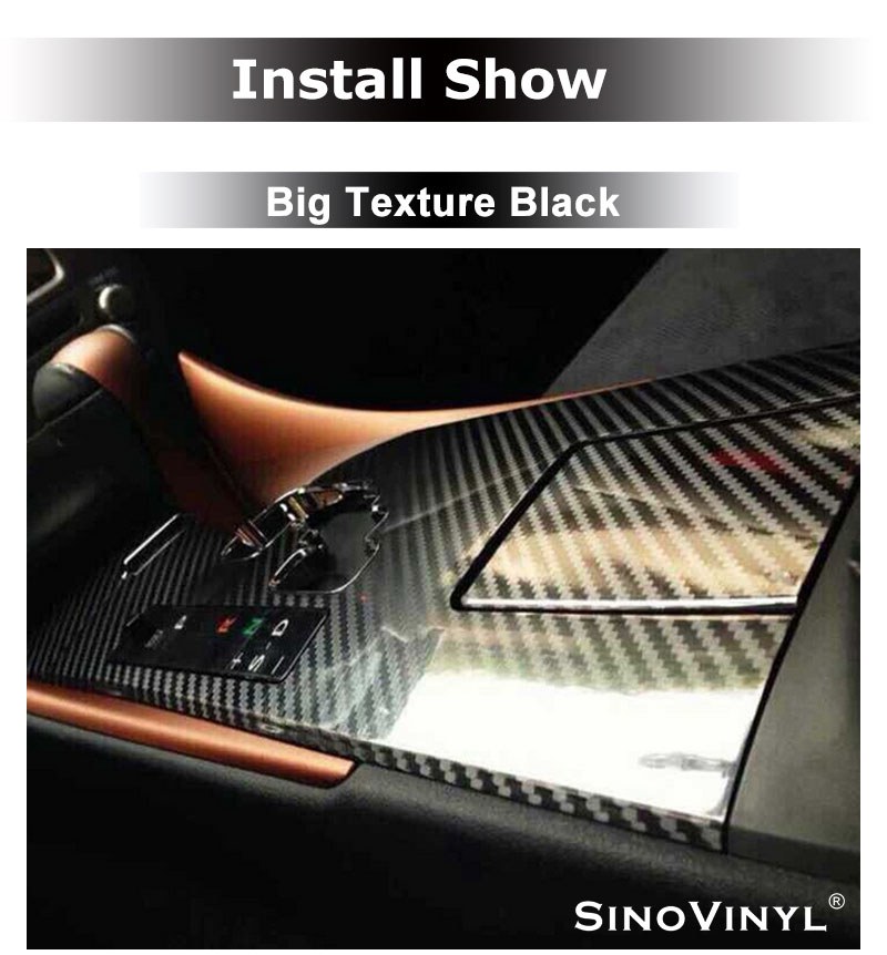  CARLIKE CL-6DCF Super Gloss 6D Carbon Fiber Vinilo 