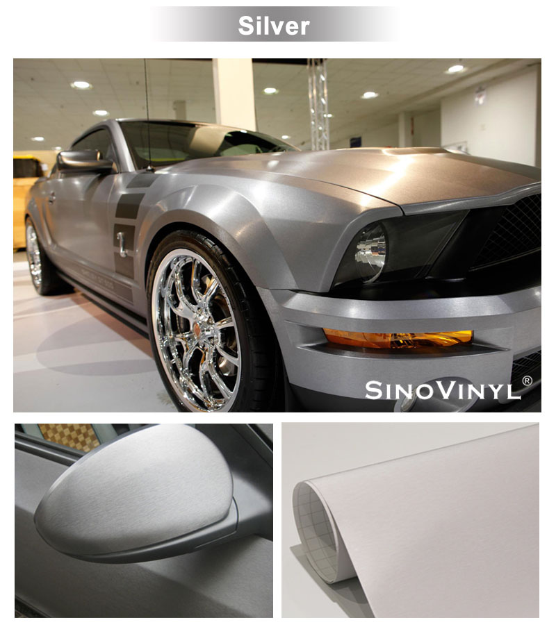 CARLIKE CL-AB Matte Brushed Aluminum Vinyl Sticker