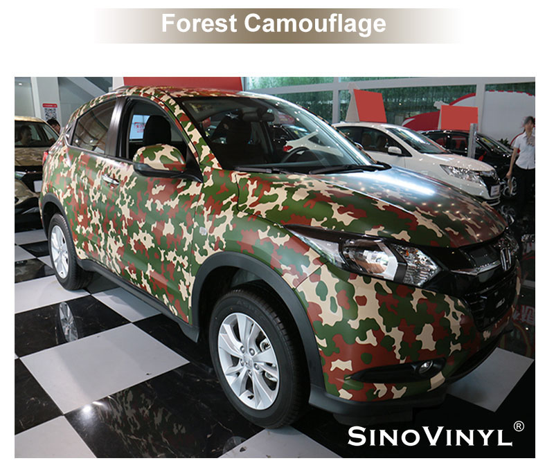 CARLIKE CL-CA Vinili camouflage stampati a più colori