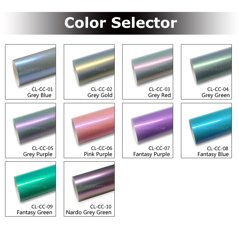 CARLIKE CL-CC Chameleon Super Gloss Candy Car Wrapping Vinyl Film