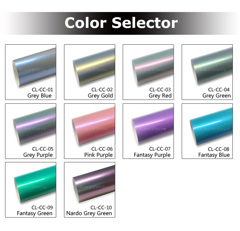 CARLIKE CL- CC Chameleon Super Gloss Candy Car Wrapping Vinyl Film 