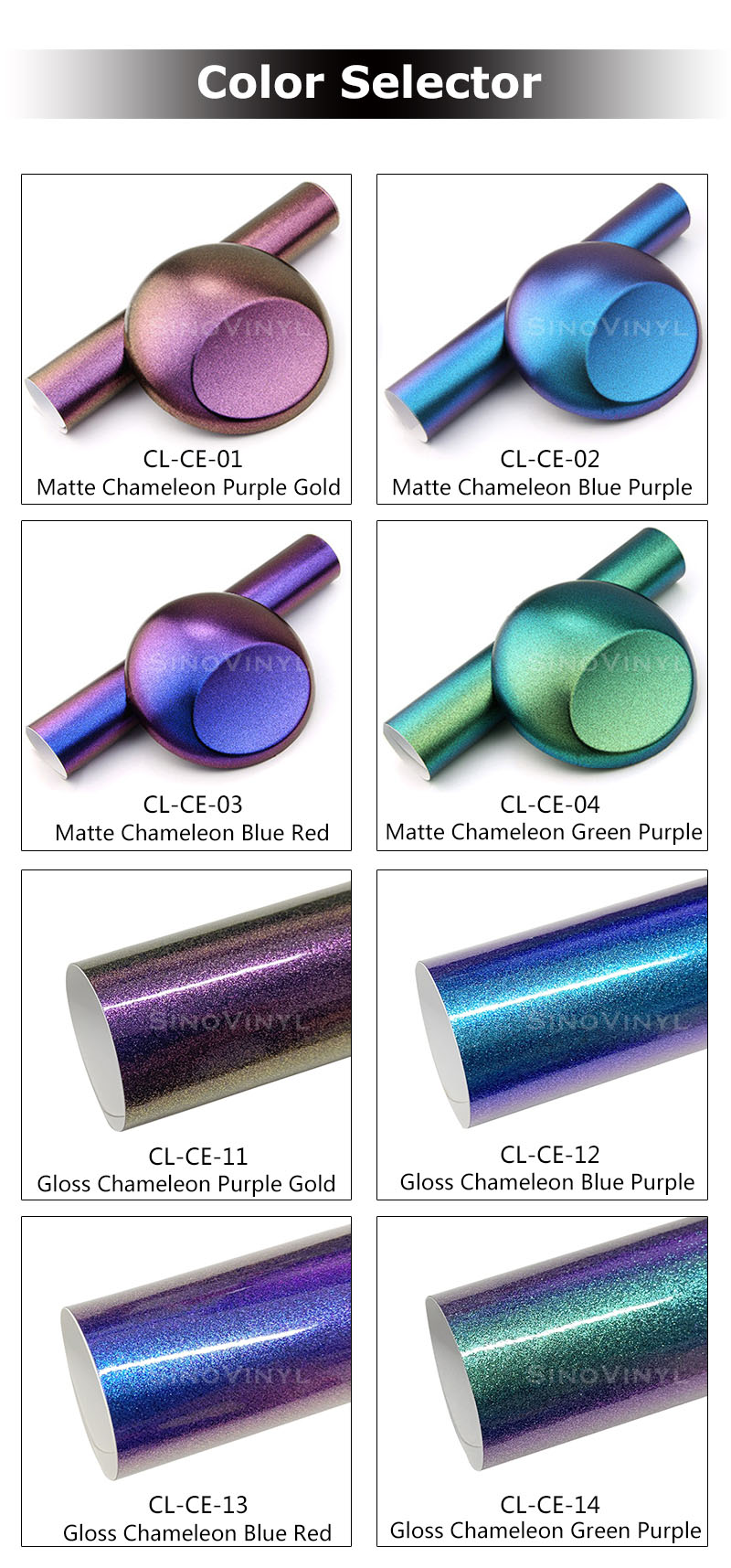 Chameleon Wrap - Selection of Color