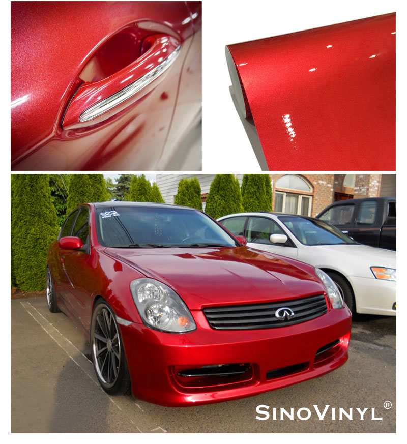 CARLIKE CL-CG Glossy Chrome Metallic Car Wrap Vinyl Film