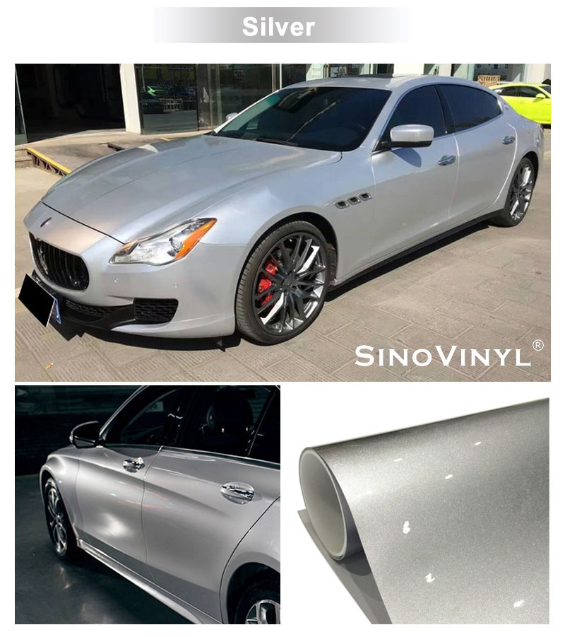 CARLIKE CL-CG Glossy Chrome Metallic Car Wrap Vinyl Film