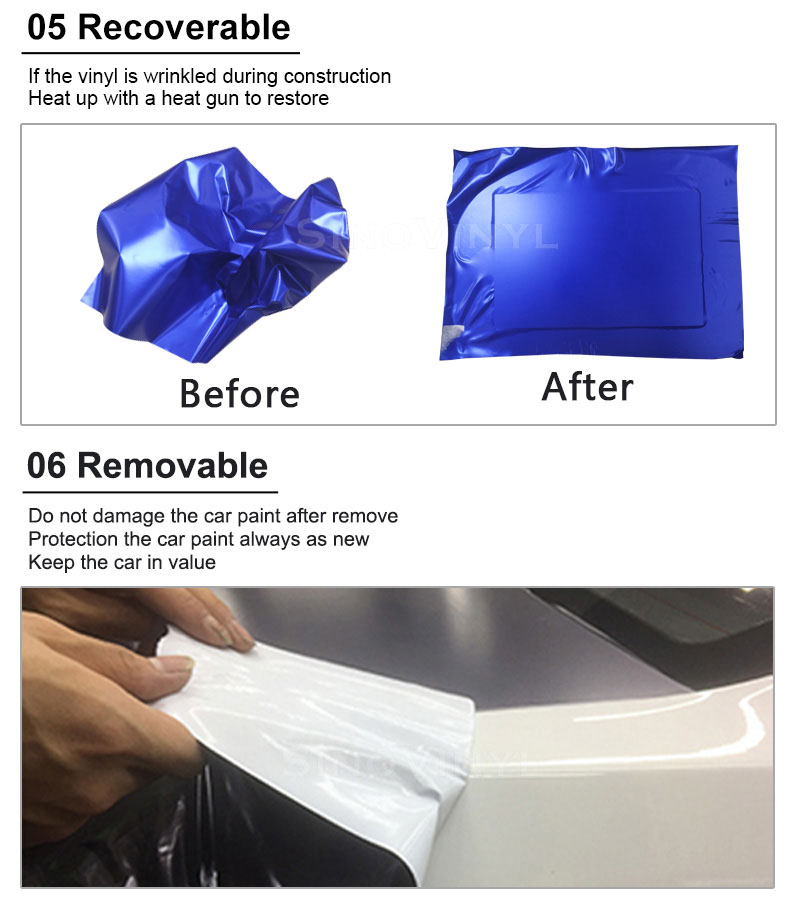 CARLIKE Premium+ Car Wrapping Vinyl Product Advantage 3