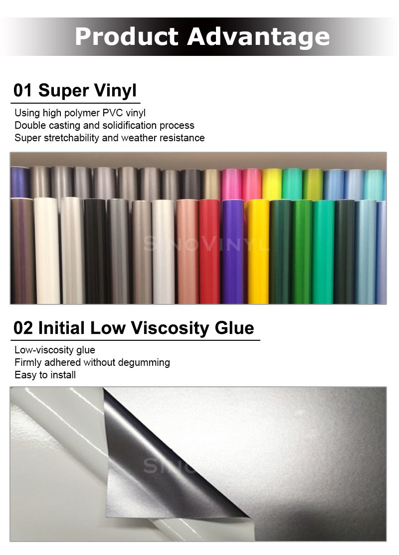 CARLIKE Premium+ Car Wrapping Vinyl Product Advantage 1