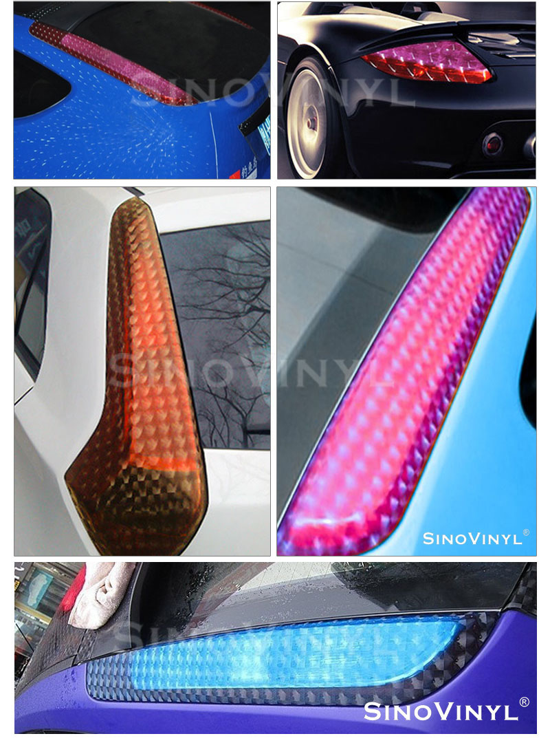 CARLIKE CL-HL-3D 3D Lens Cat Eyes Car Headlight Tint Sticker Film