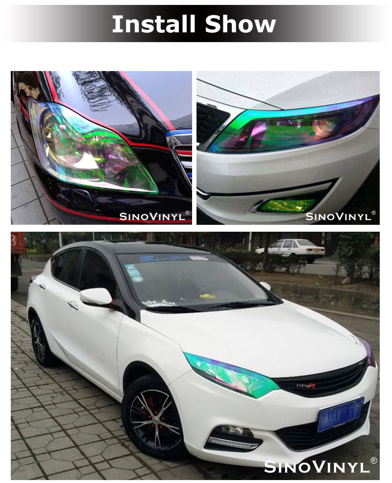 CARLIKE CL-HL-CM Chameleon Headlight Tint Roll Decal Vinyl Sticker