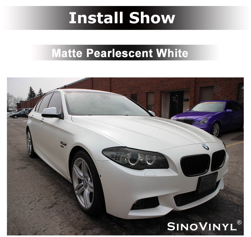 CARLIKE CL-PW Gloss Matte Pearlescent White Car Vinyl