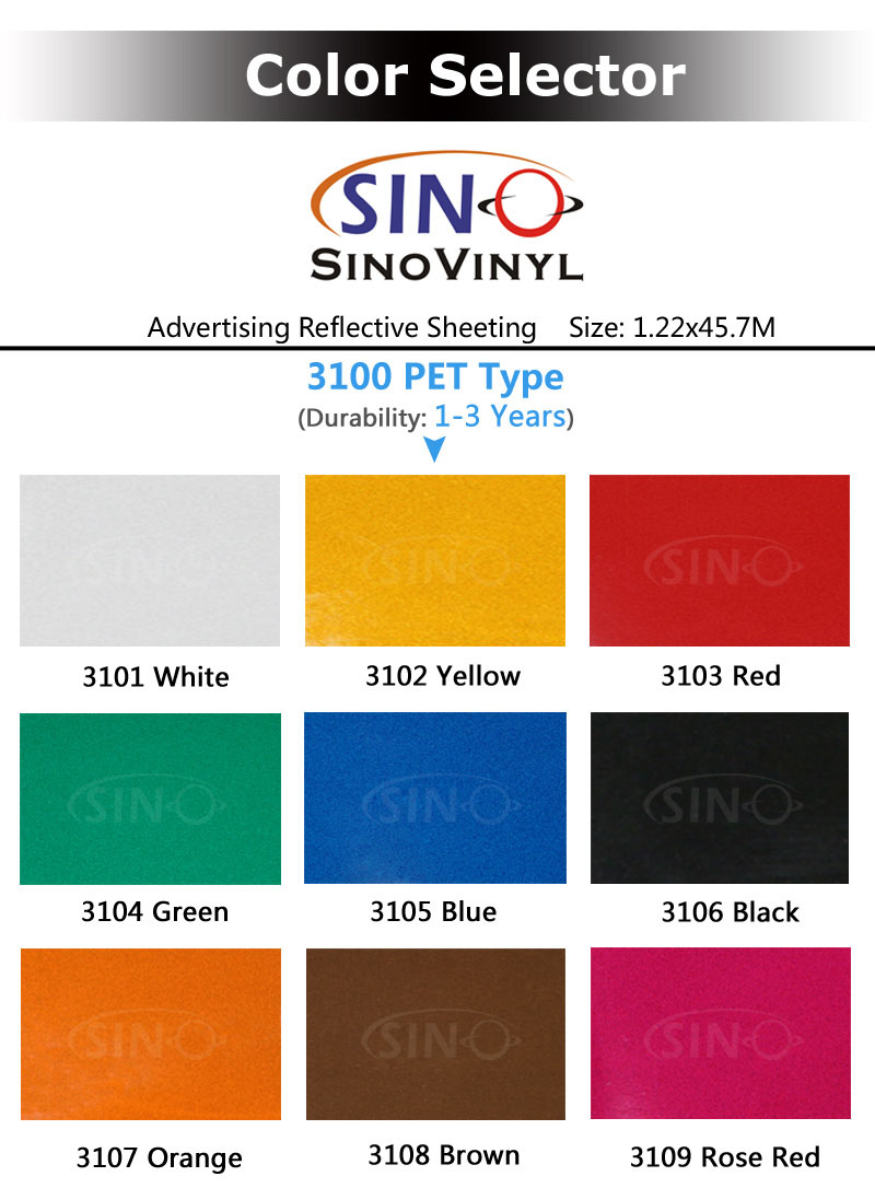 3200 Acrylic Advertising Grade Reflective Sheeting