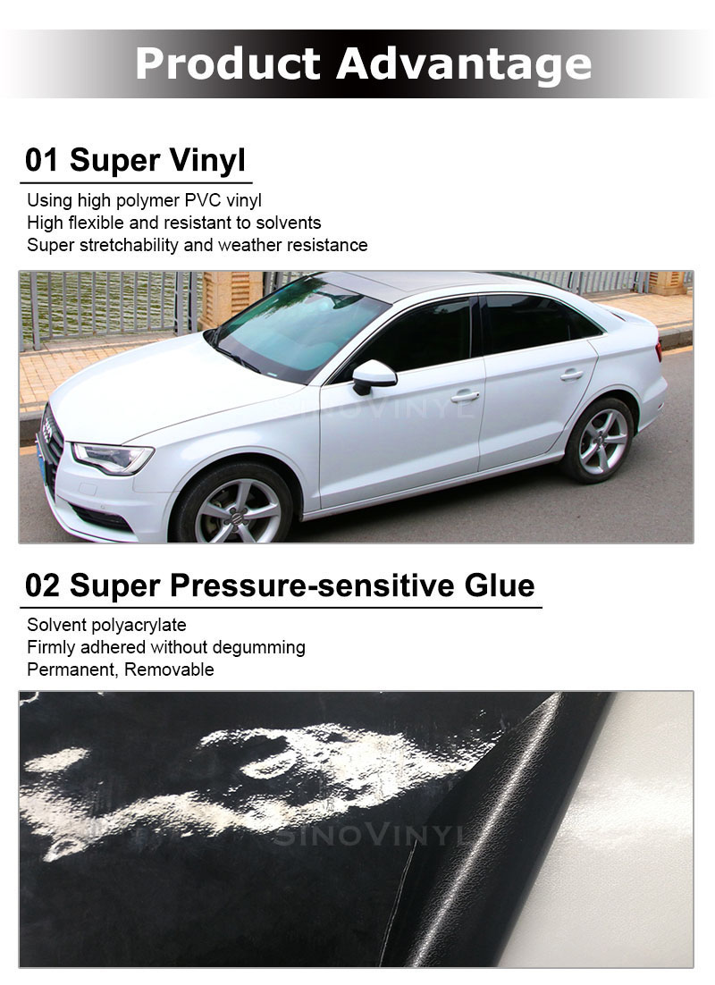 CARLIKE Premium+ Car Wrapping Vinyl Product Advantage 1