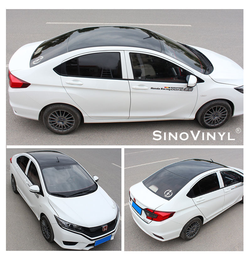 CARLIKE CL-SR Glossy Black Sunroof Protective Vinyl Film 