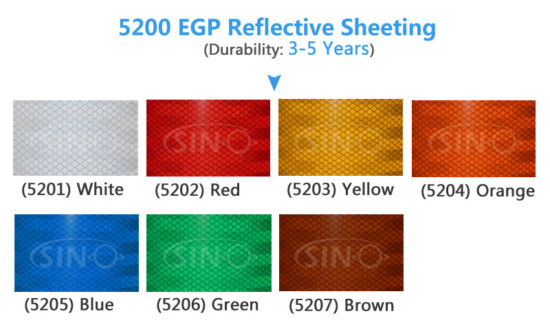 5300 HIP High Intensity Grade Honeycomb Pattern Reflective Sheeting