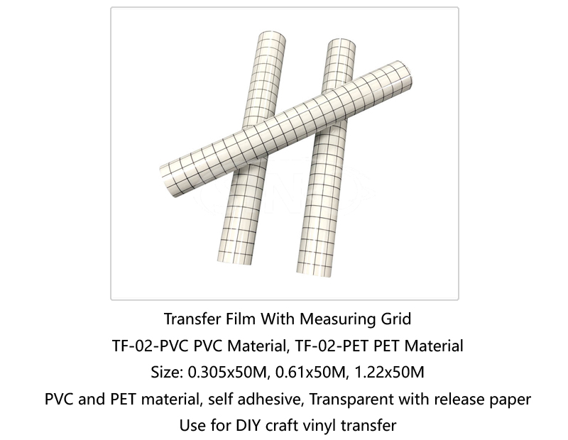 Application Transfer Vinyl Film Paper For Color PVC Cutting Vinyl