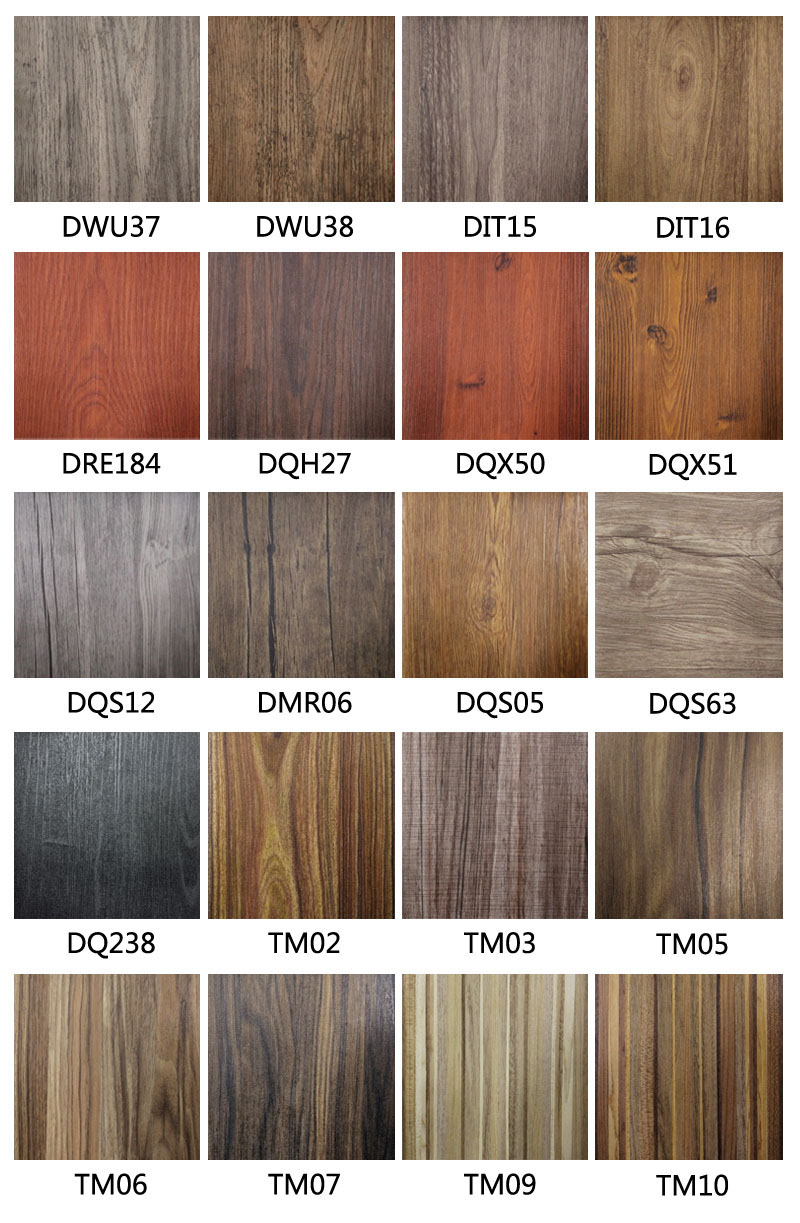 PVC Wood Grain Texture Decoration Self Adhesive Vinyl Film