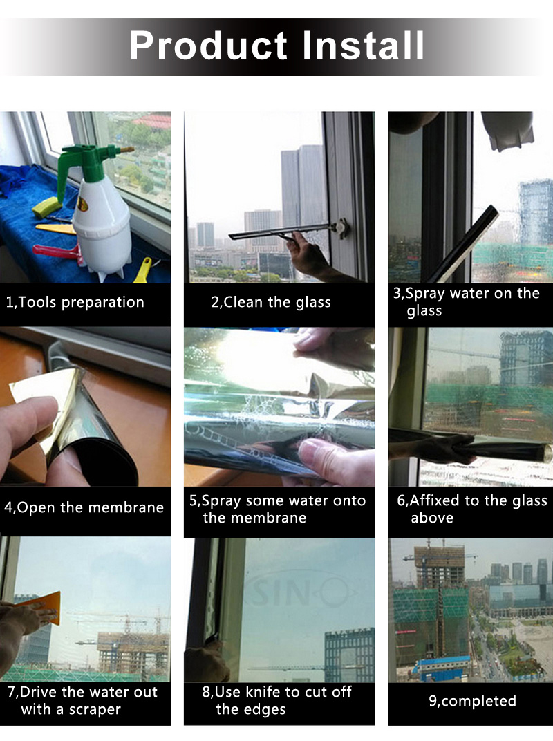 Translucent Colored Building Window Glass Tint Film