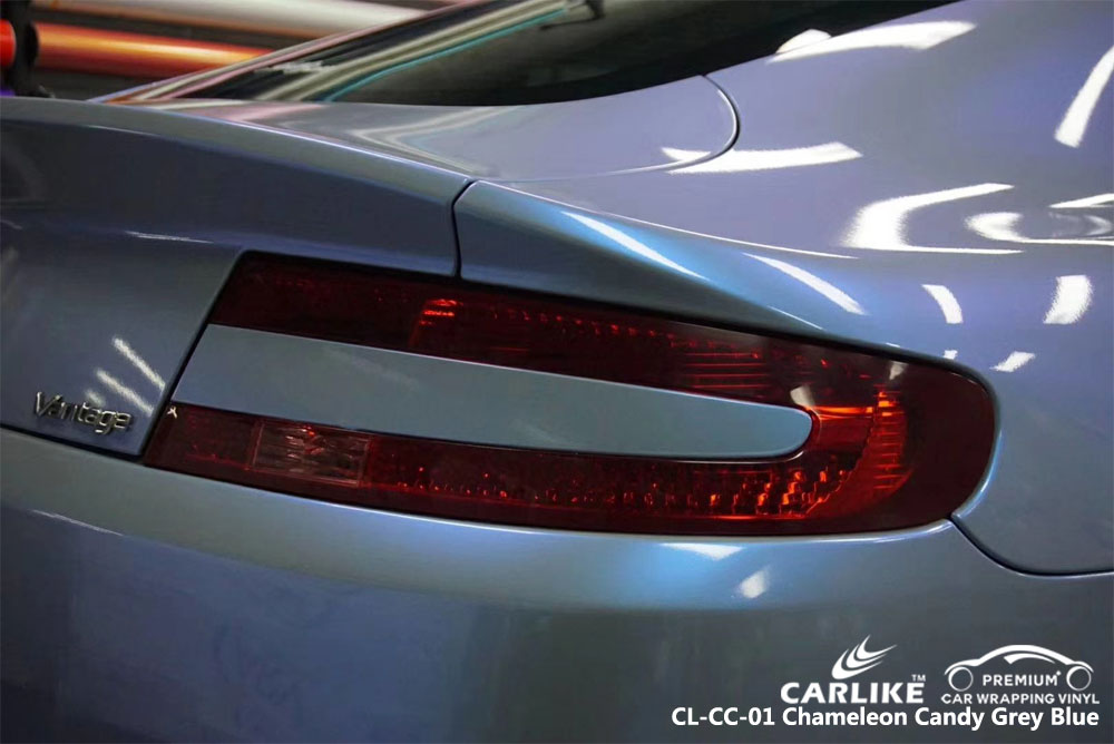 CARLIKE CL-CC-01 CHAMELEON CANDY GREY BLUE CAR WRAP VINYL