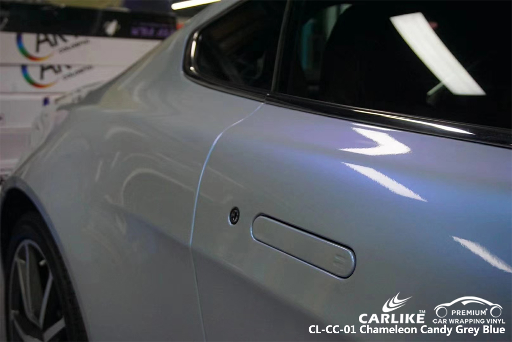 CARLIKE CL-CC-01 CHAMELEON CANDY GREY BLUE CAR WRAP VINYL