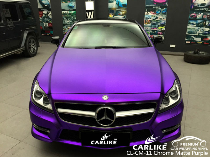 CARLIKE CL-CM-11 CHROME MATTE PURPLE CAR WRAP VINYL