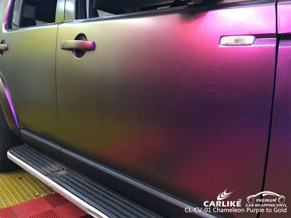 CARLIKE CL-CV-01 CHAMELEON PURPLE TO GOLD CAR WRAP VINYL