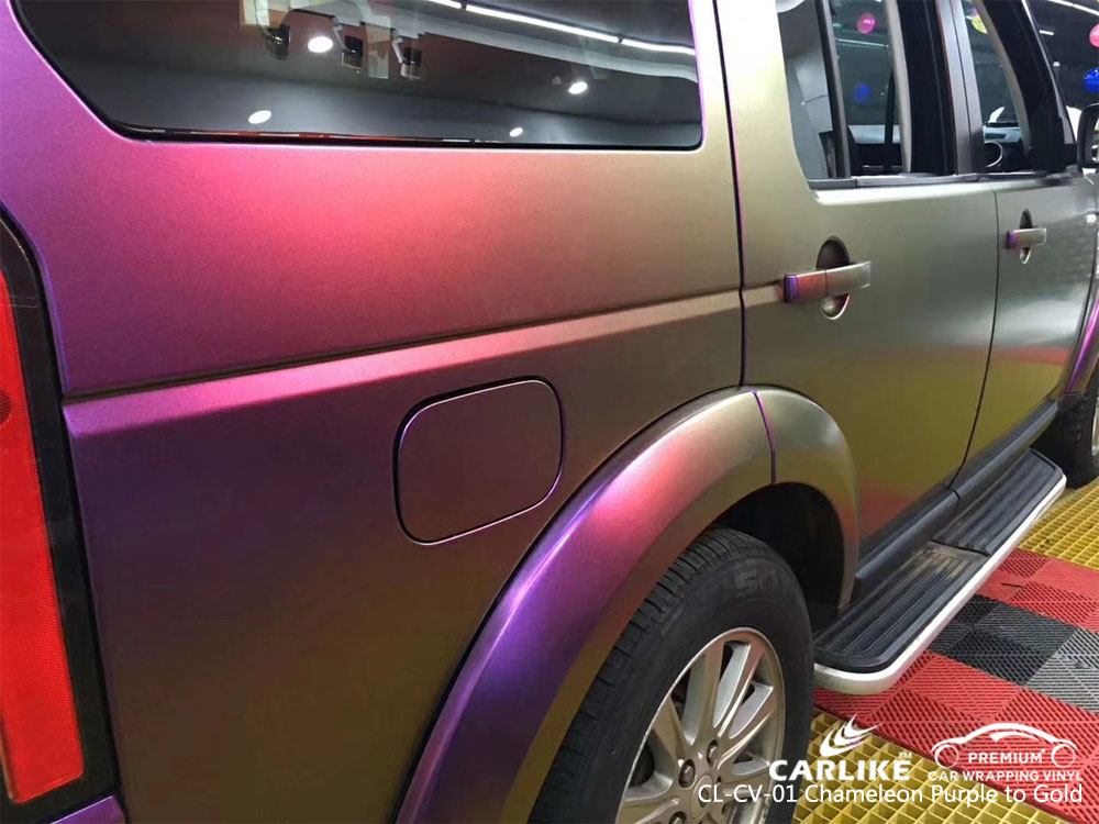 CARLIKE CL-CV-01 CHAMELEON PURPLE TO GOLD CAR WRAP VINYL