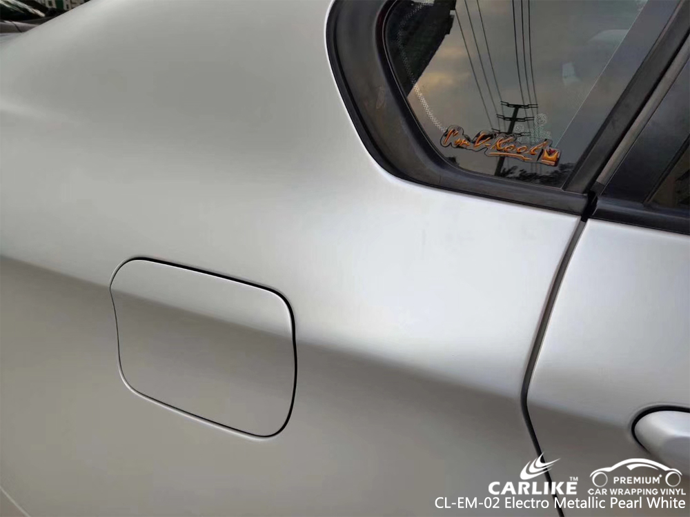 CARLIKE CL-EM-02 PEARL WHITE MATTE ELECTRO METALLIC VINYL FOR BMW