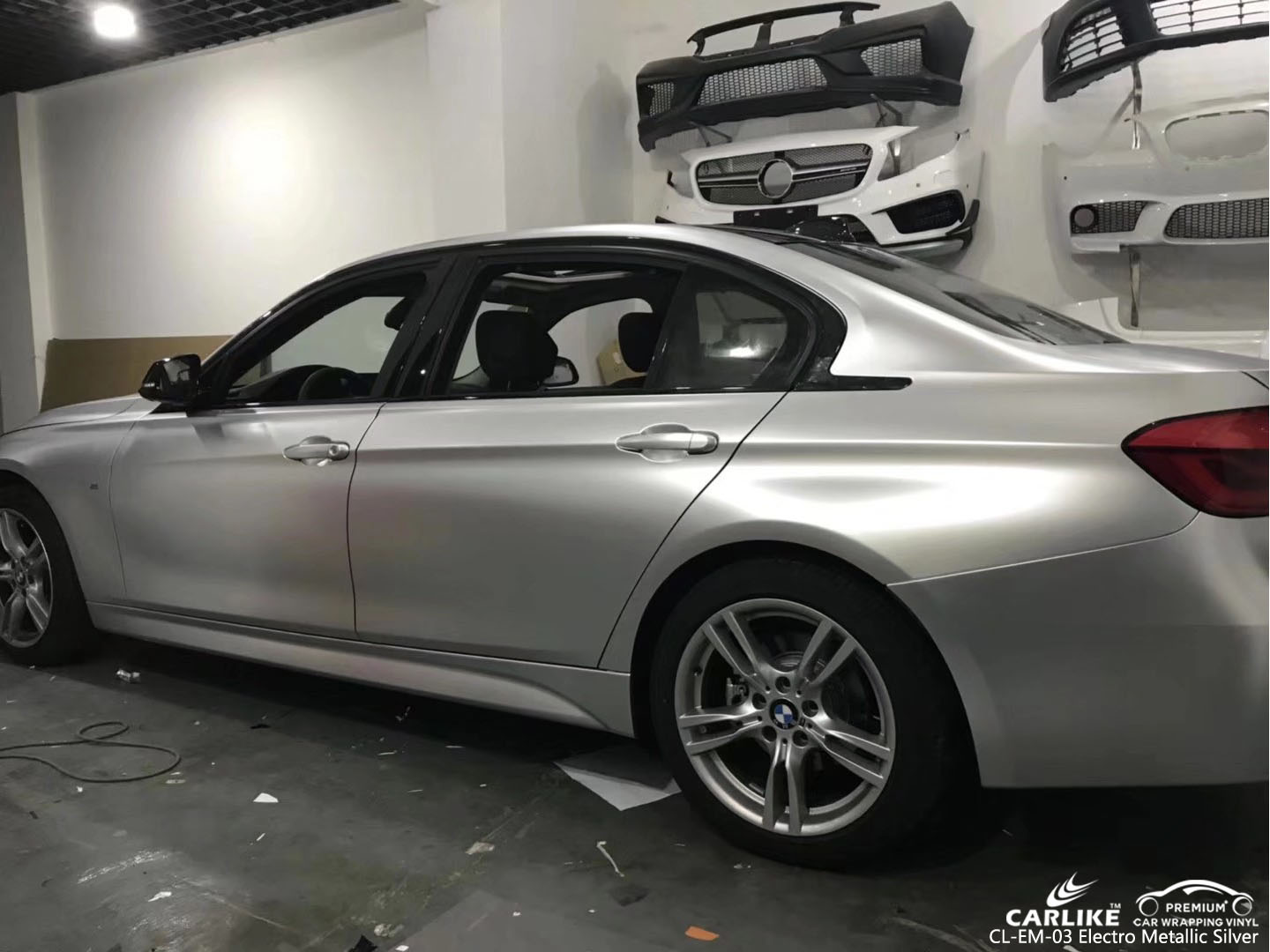 CARLIKE CL-EM-03 SILVER MATTE ELECTRO METALLIC VINYL FOR BMW