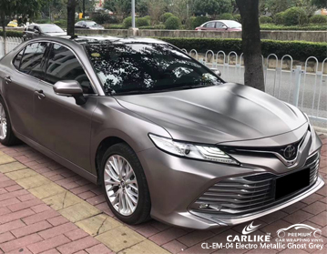 CARLIKE CL-EM-04 elektro metalik hayalet toyota için gri araba sarma vinil