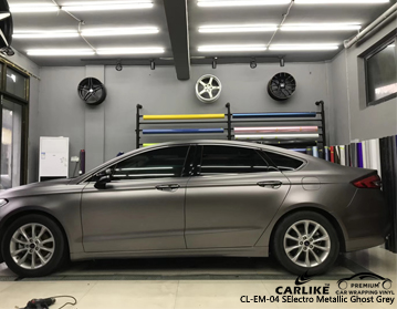 CL-EM-04 Electro metallic ghost grey car wrap vinyl
