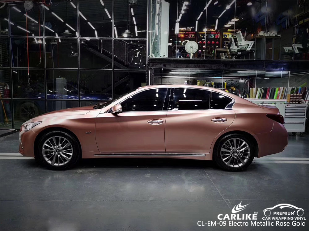 CARLIKE CL-EM-09 ELECTRO METALLIC ROSE GOLD CAR WRAP VINYL