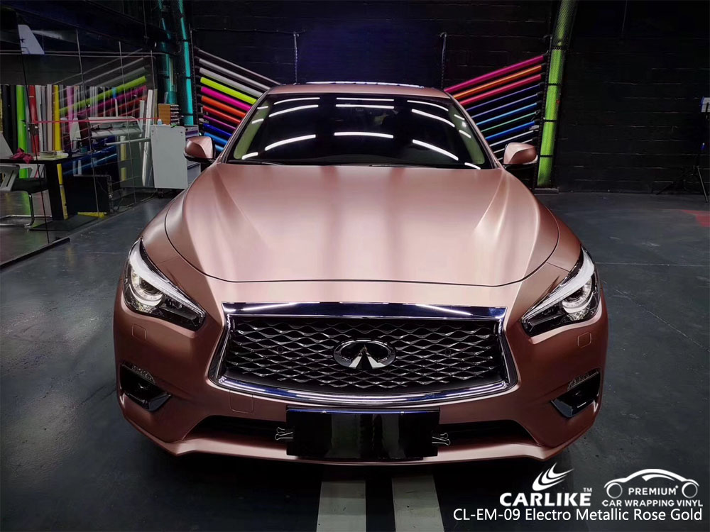 CARLIKE CL-EM-09 ELECTRO METALLIC ROSE GOLD CAR WRAP VINYL