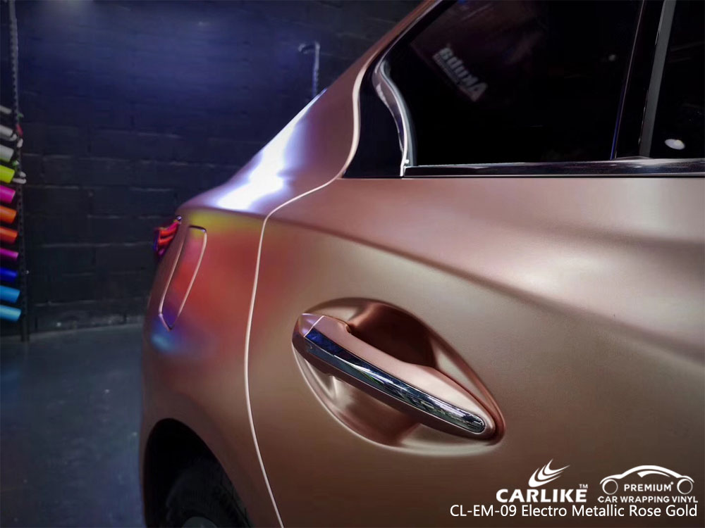 CARLIKE CL-EM-09 ELECTRO METALLIC ROSE GOLD CAR WRAP VINYL