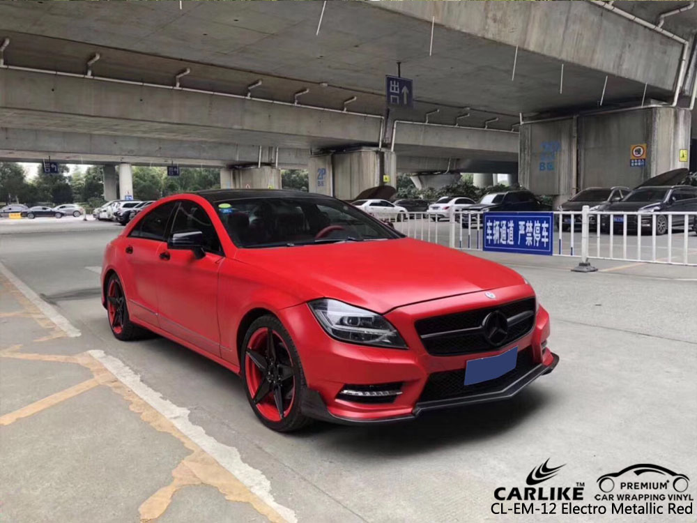 CARLIKE CL-ME-12 ELECTRO METALLIC RED CAR WRAP VINYL