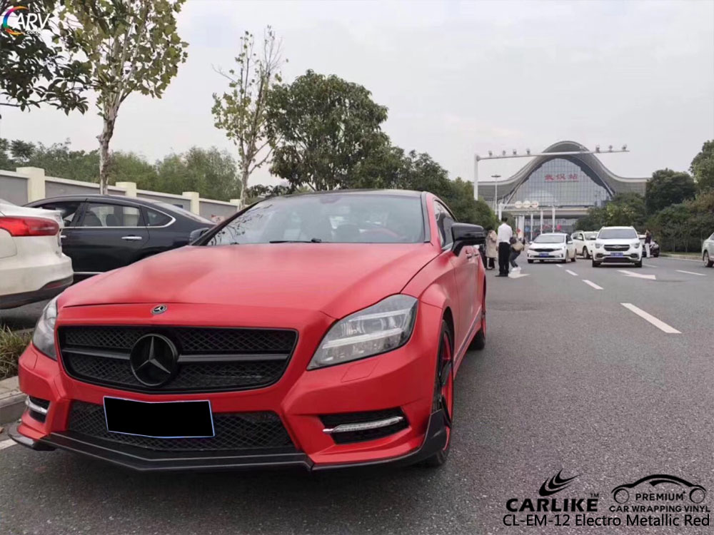 CARLIKE CL-ME-12 ELECTRO METALLIC RED CAR WRAP VINYL