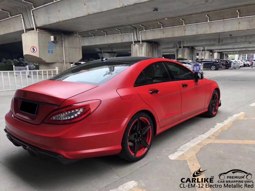 CARLIKE CL-ME-12 ELECTRO METALLIC RED CAR WRAP VINYL