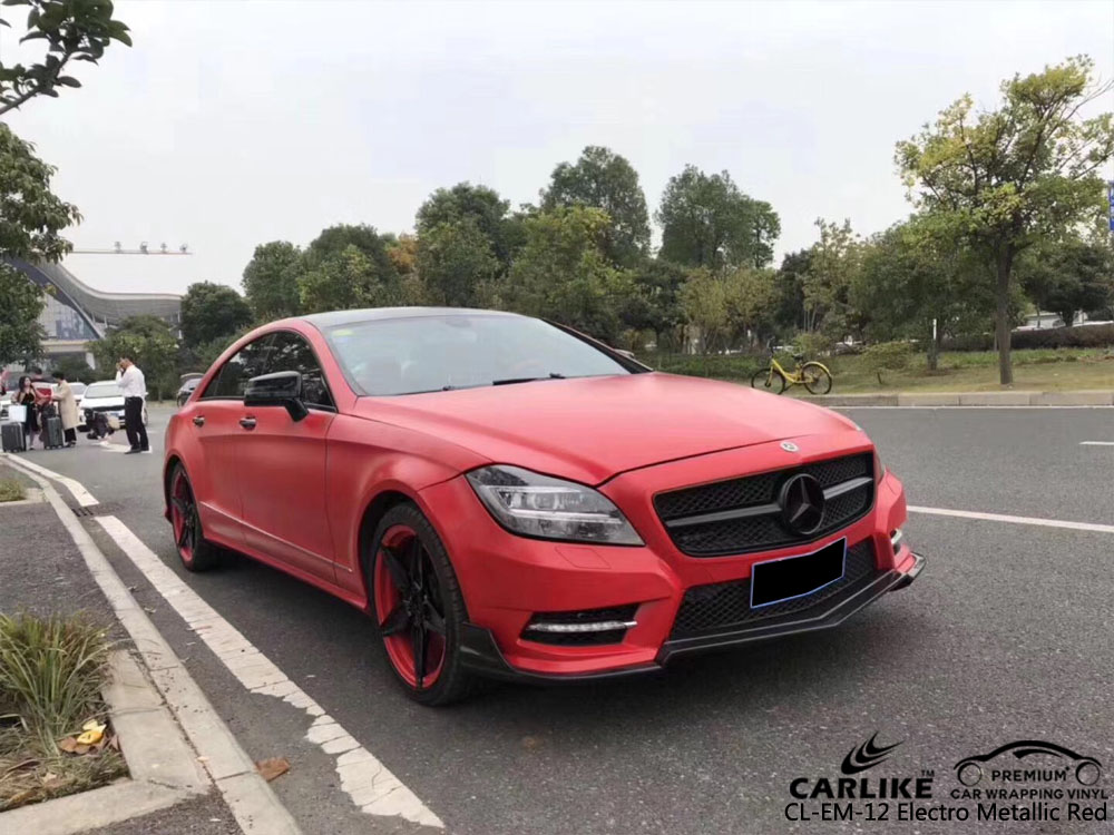 CARLIKE CL-ME-12 ELECTRO METALLIC RED CAR WRAP VINYL