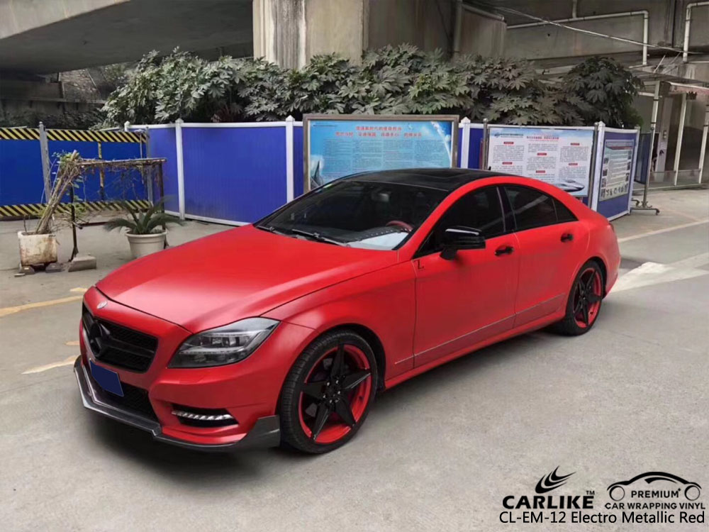 CARLIKE CL-ME-12 ELECTRO METALLIC RED CAR WRAP VINYL