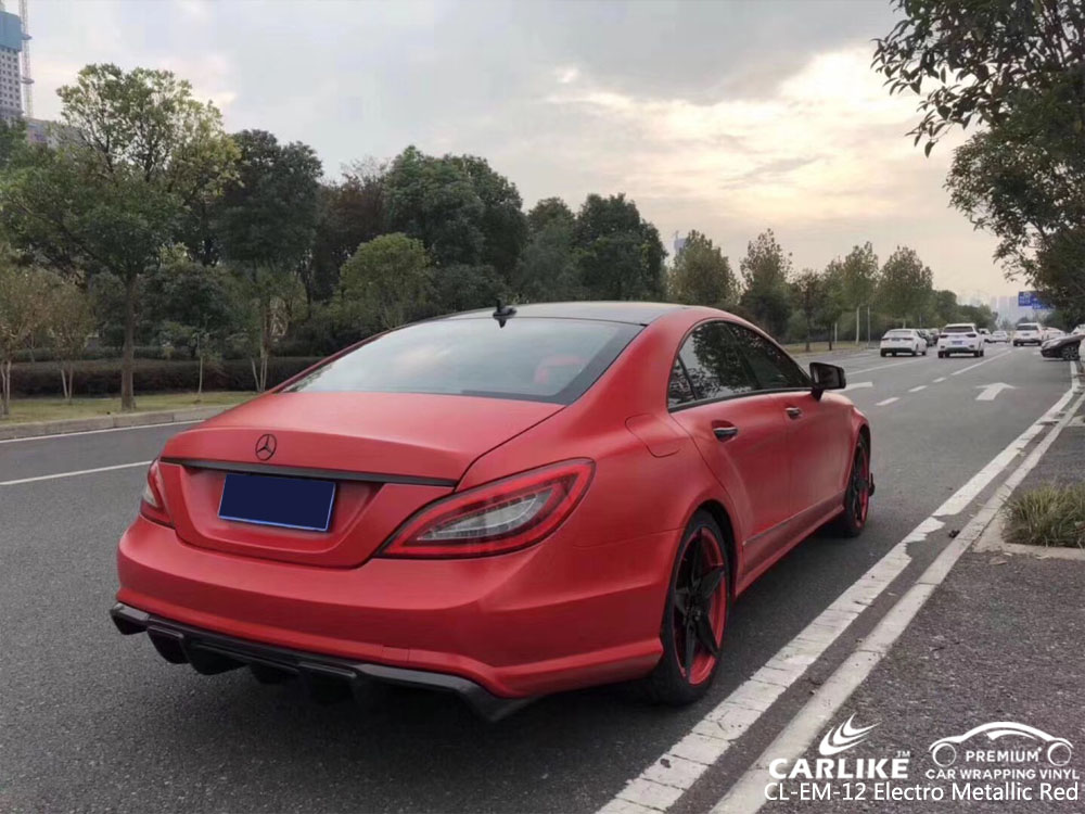 CARLIKE CL-ME-12 ELECTRO METALLIC RED CAR WRAP VINYL