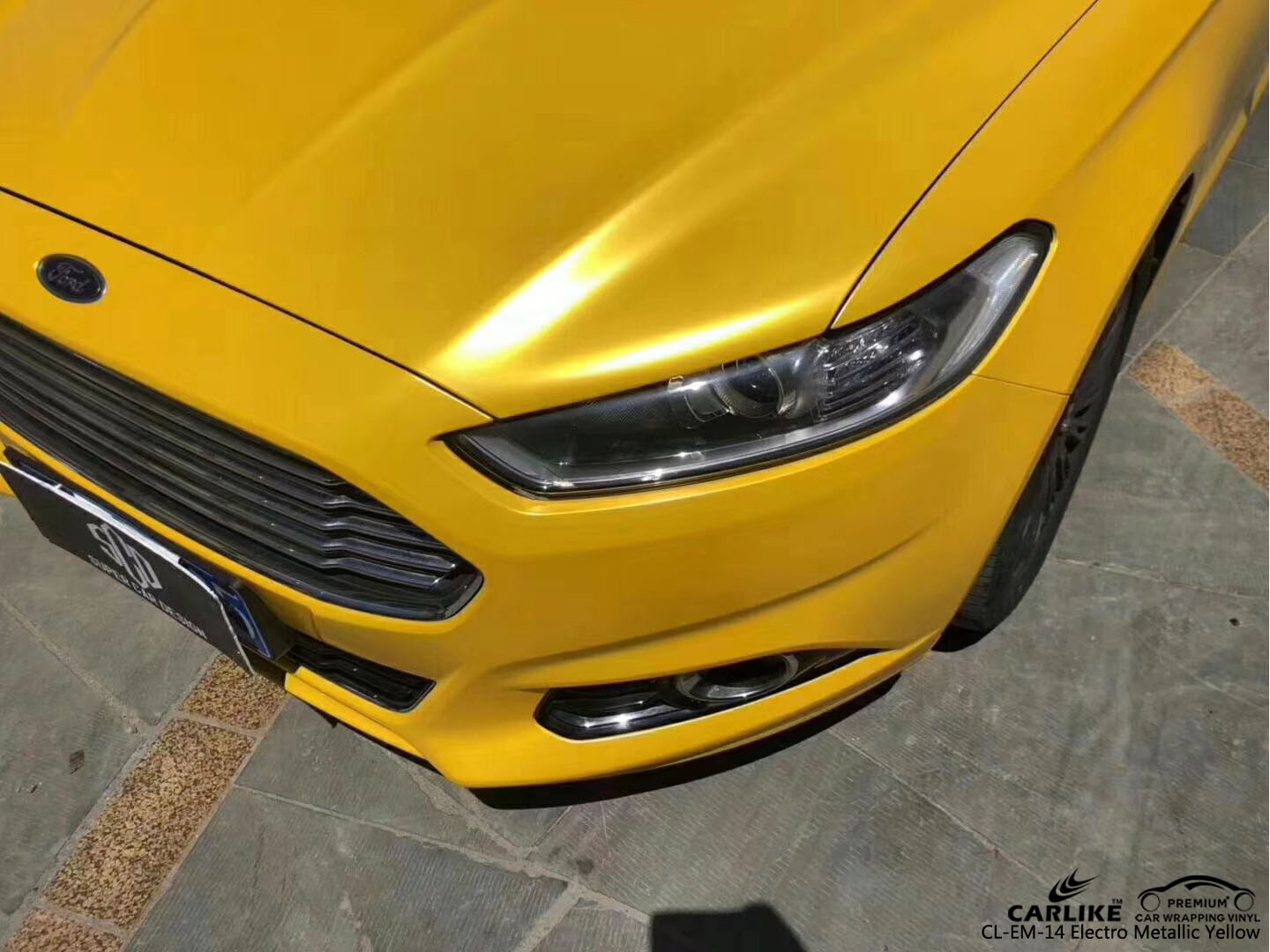 CARLIKE CL-EM-14 ELECTRO METALLIC YELLOW VINYL FOR FORD